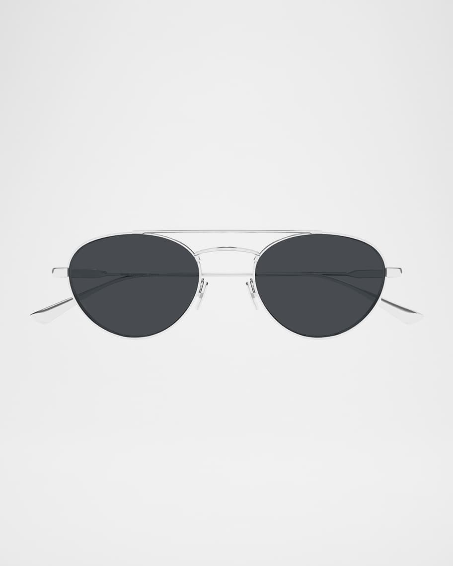 Saint Laurent 51mm Metal Aviator Sunglasses | Neiman Marcus