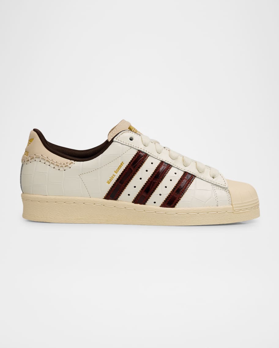 adidas x Wales Bonner Men's Superstar Croc-Embossed Leather