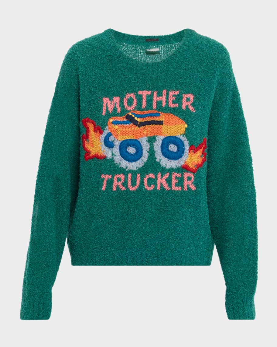 MOTHER The Jumper Embroidered Sweater | Neiman Marcus