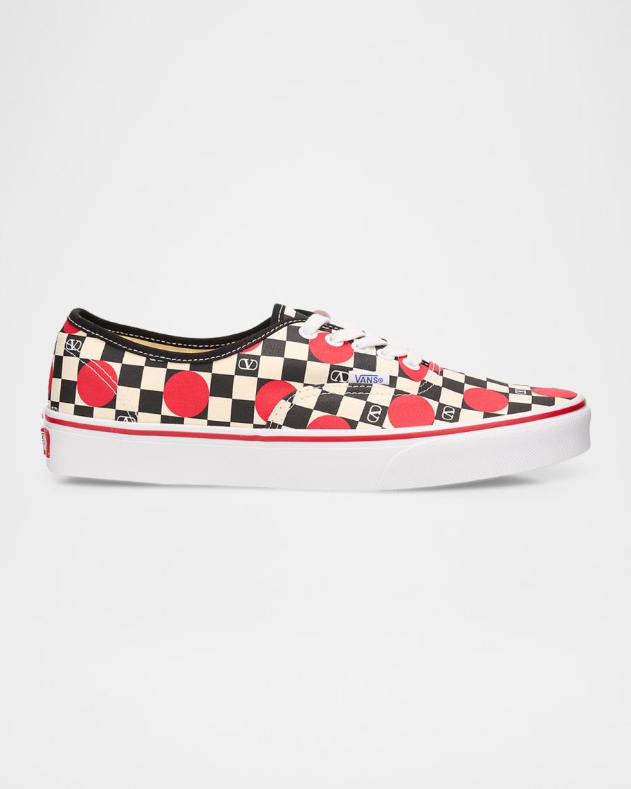 Valentino Garavani x Vans Men's Authentic Checkerboard Canvas Low