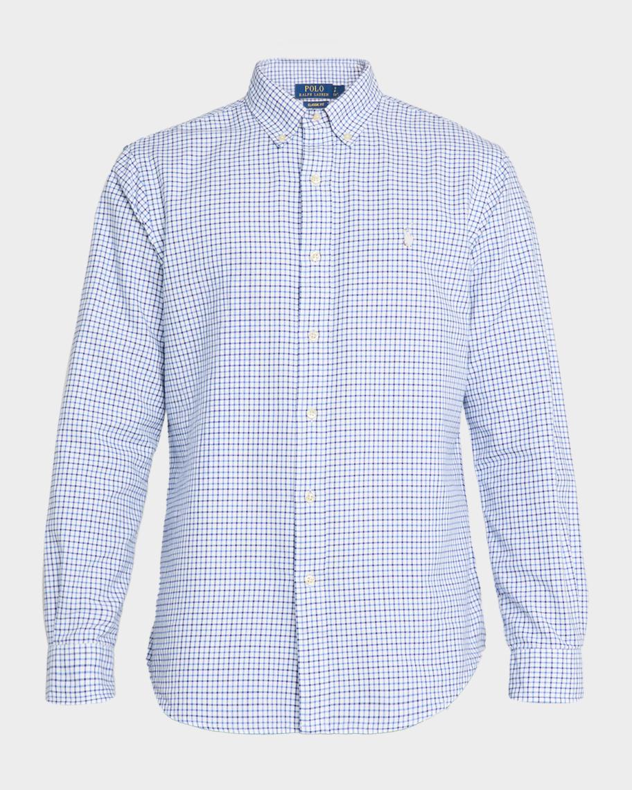 トップス Ralph Lauren Classic Check Shirt Polo Ralph Lauren Men's Classic-Fit Oxford Check Button-Down Shirt