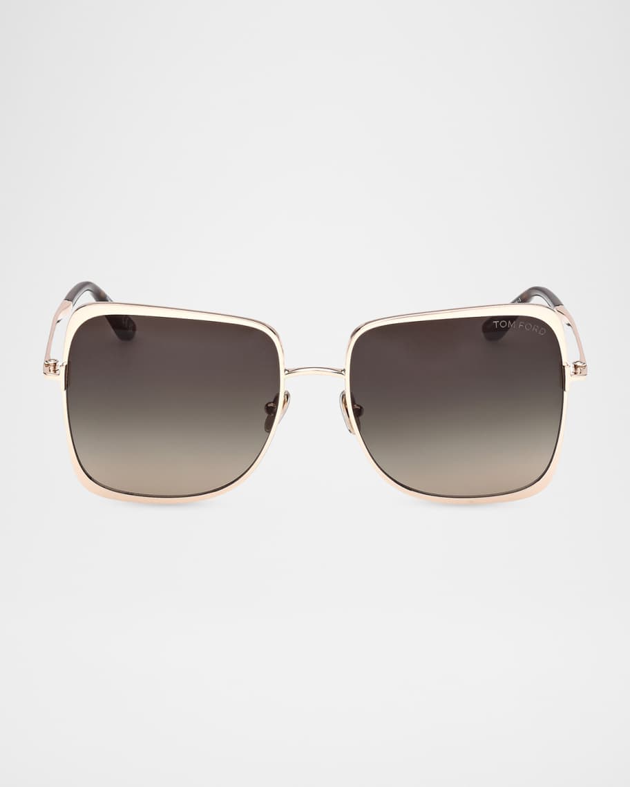 TOM FORD Tara 57mm Square Sunglasses | Neiman Marcus