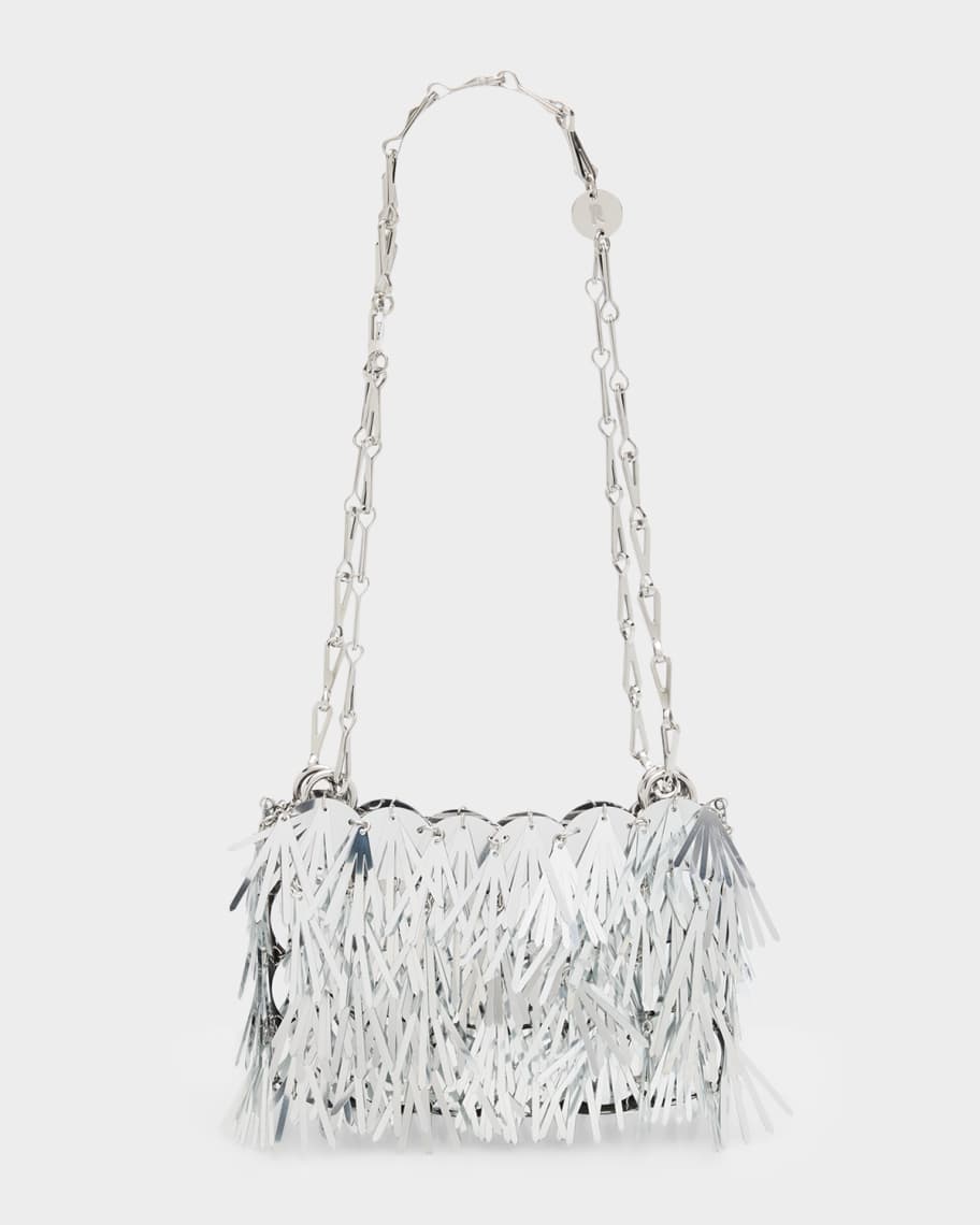 Rabanne Sac A Main Metallic Tasseled Sequin Disc Shoulder Bag