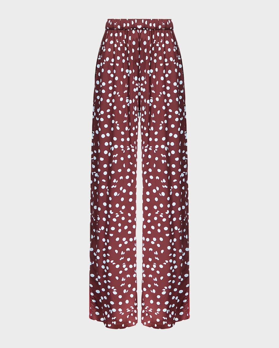 Diane von Furstenberg x Henry Zankov Verick Wide-Leg Polka Dot