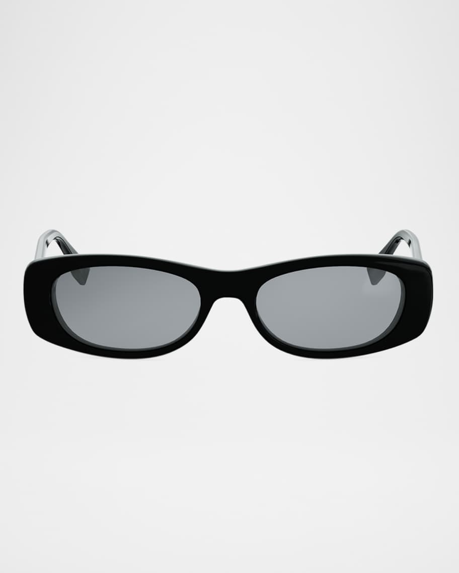 Fendi FF 53mm Squared Oval Sunglasses | Neiman Marcus