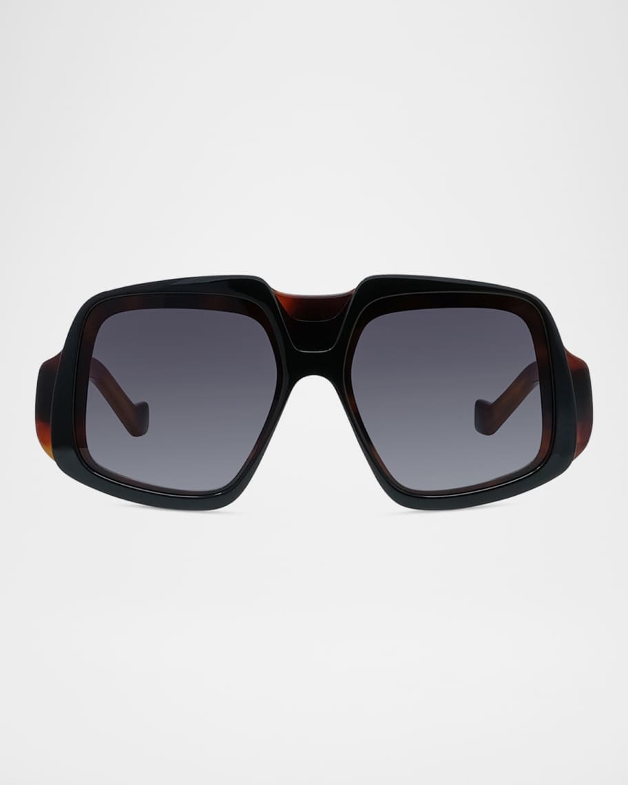 Loewe Anagram Acetate Shield Sunglasses | Neiman Marcus