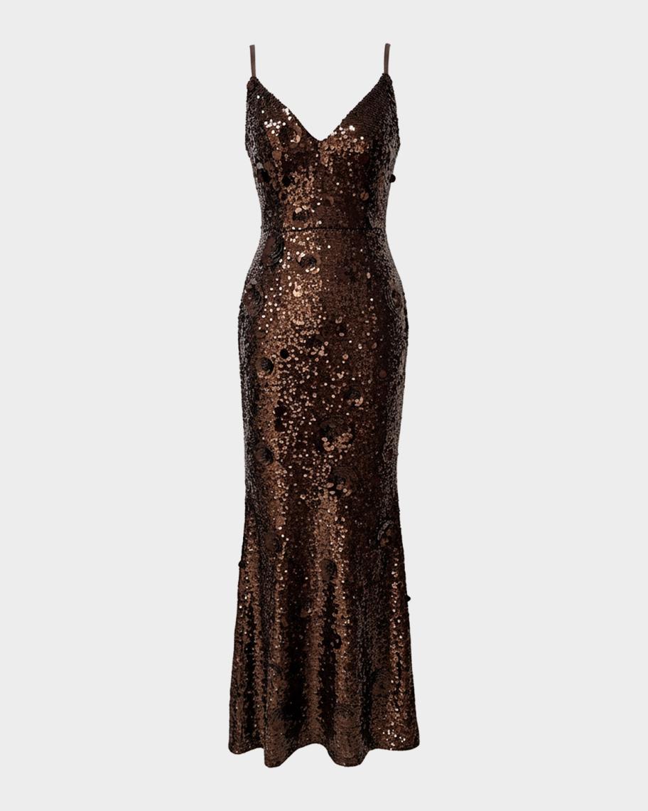 affordable formal dress shops near me Best Prom Dresses Under $200 | Stylish and sequin long sleeve mini dress main image 1