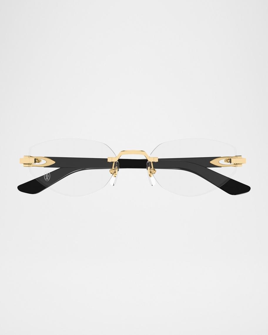 Cartier Metal Cat-Eye Optical Frames | Neiman Marcus