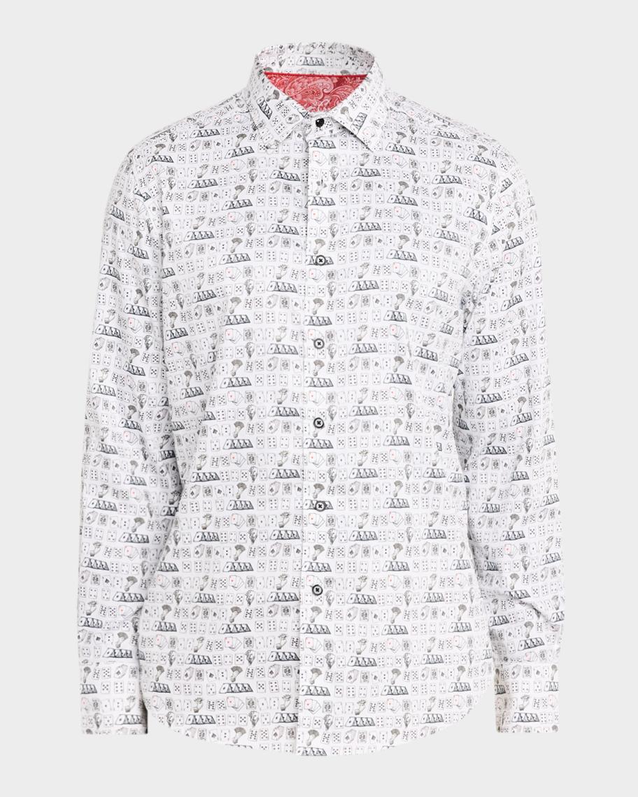 Robert Graham Men's 52 Pick Up Playing Card Cotton-Stretch Sport Shirt ...