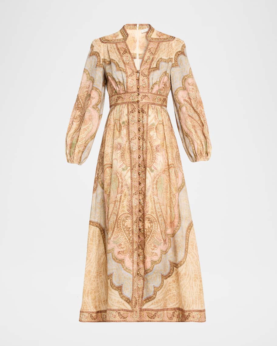 Runway Fashion Zimmermann Dress 2019 Zimmermann Paisley Print Mini Dress  Green Dresses, Clothing WZI108551 The RealReal
