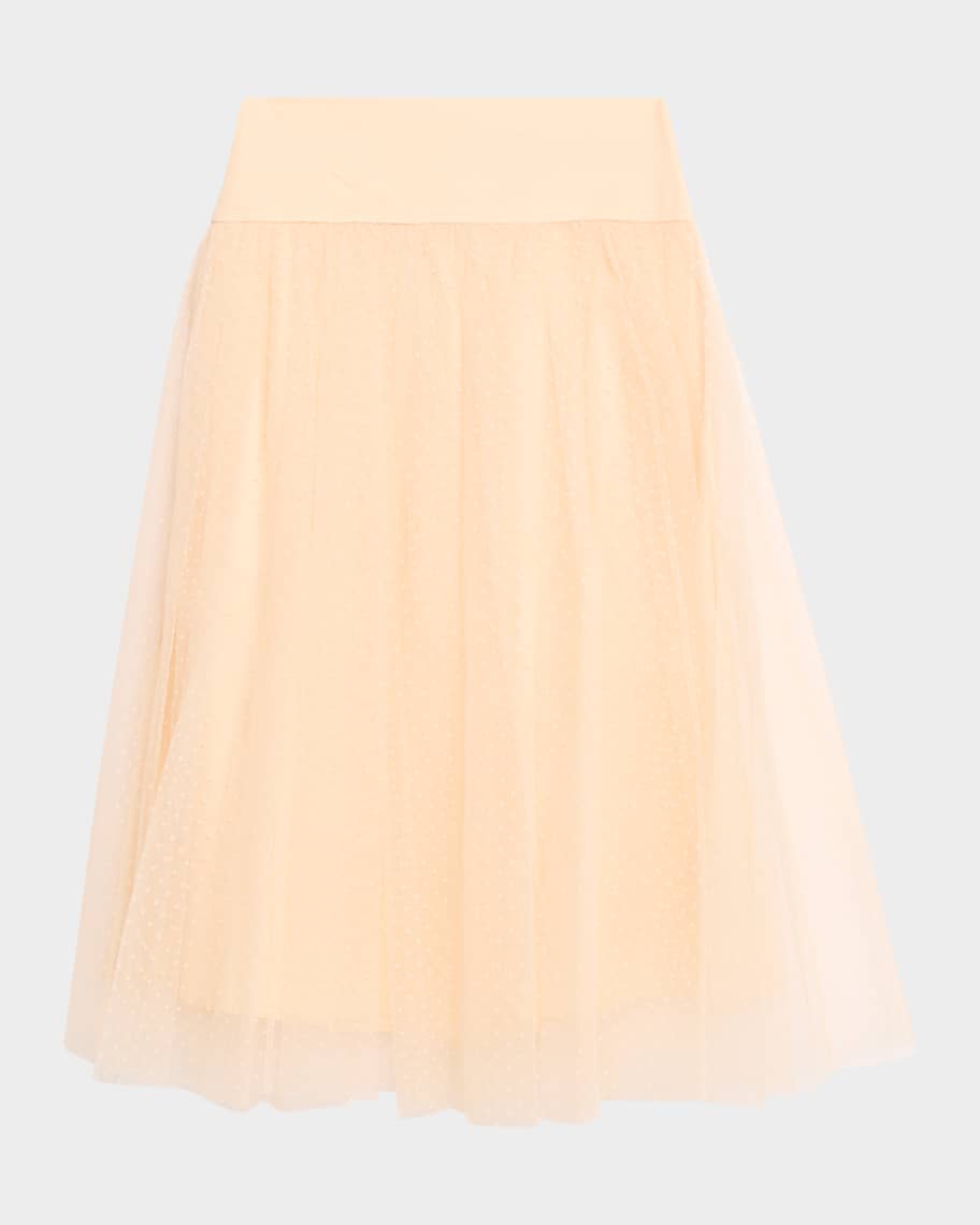 Zimmermann Tulle Dot Midi Skirt | Neiman Marcus