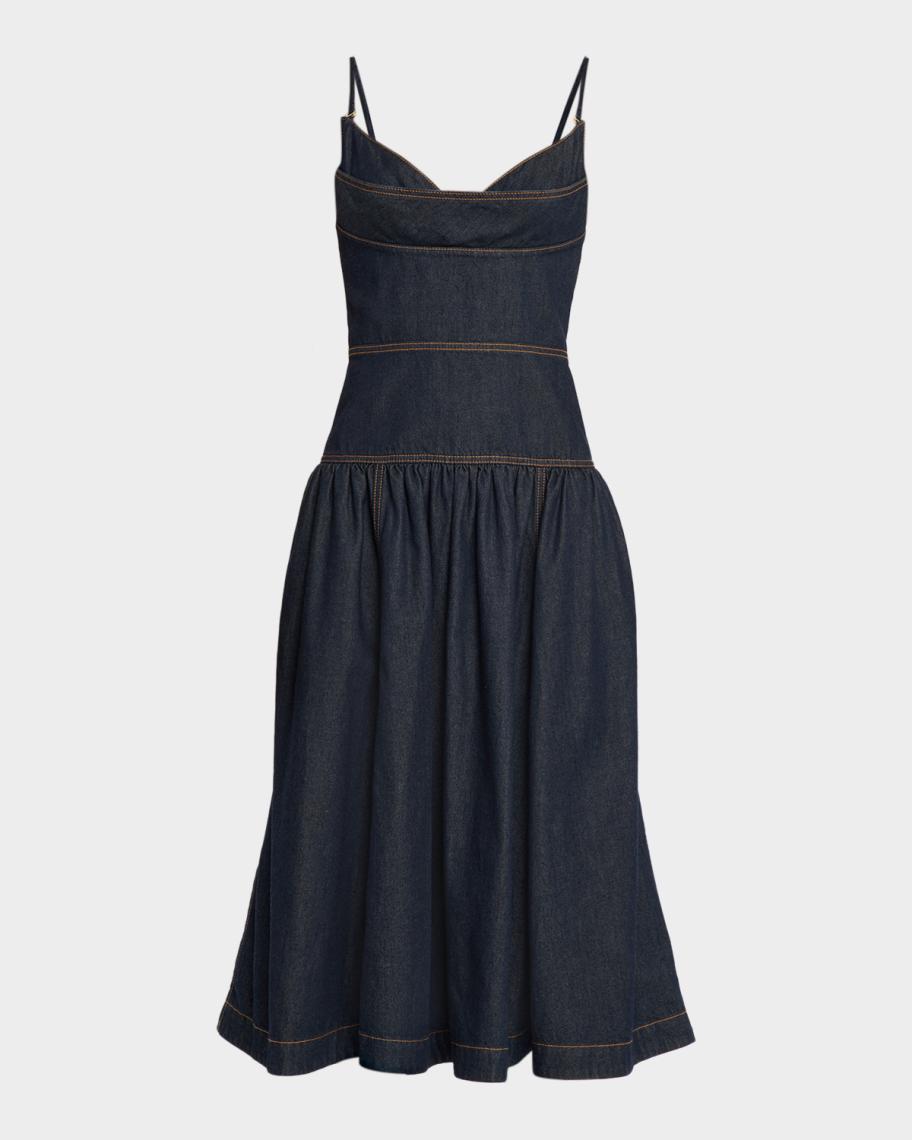 zimmermann denim midi dress Denim Cargo Midi Dress by ZIMMERMANN