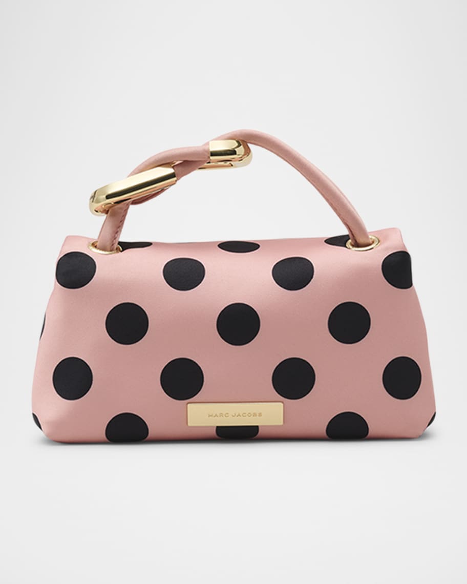 Marc Jacobs The Dual Polka-Dot Satin Top-Handle Bag | Neiman Marcus
