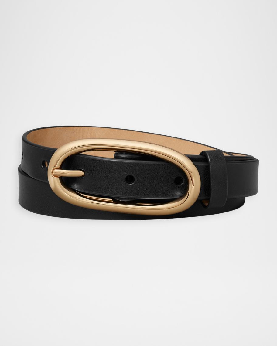Tory Burch Large Pierced Leather Belt | Neiman Marcus display picture 3