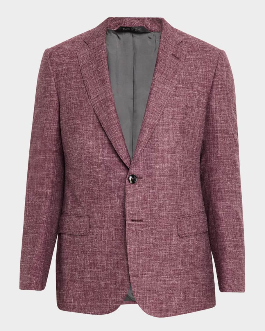 Giorgio Armani Men's Wool Silk Linen Sport Coat | Neiman Marcus