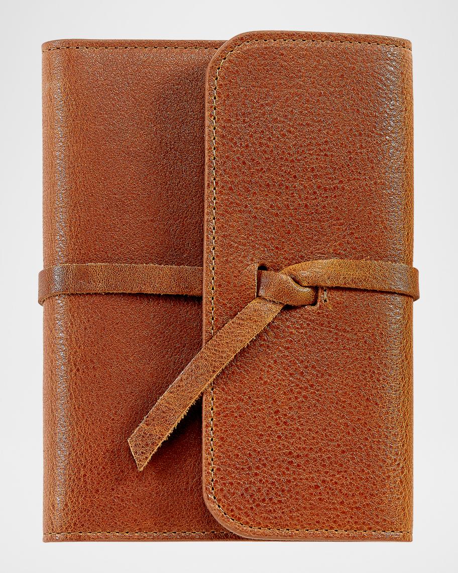 Graphic Image 7 Refillable Leather Wrap Journal Neiman Marcus