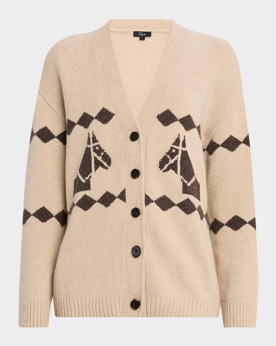 Rails Jona Geometric Horse Cardigan | Neiman Marcus