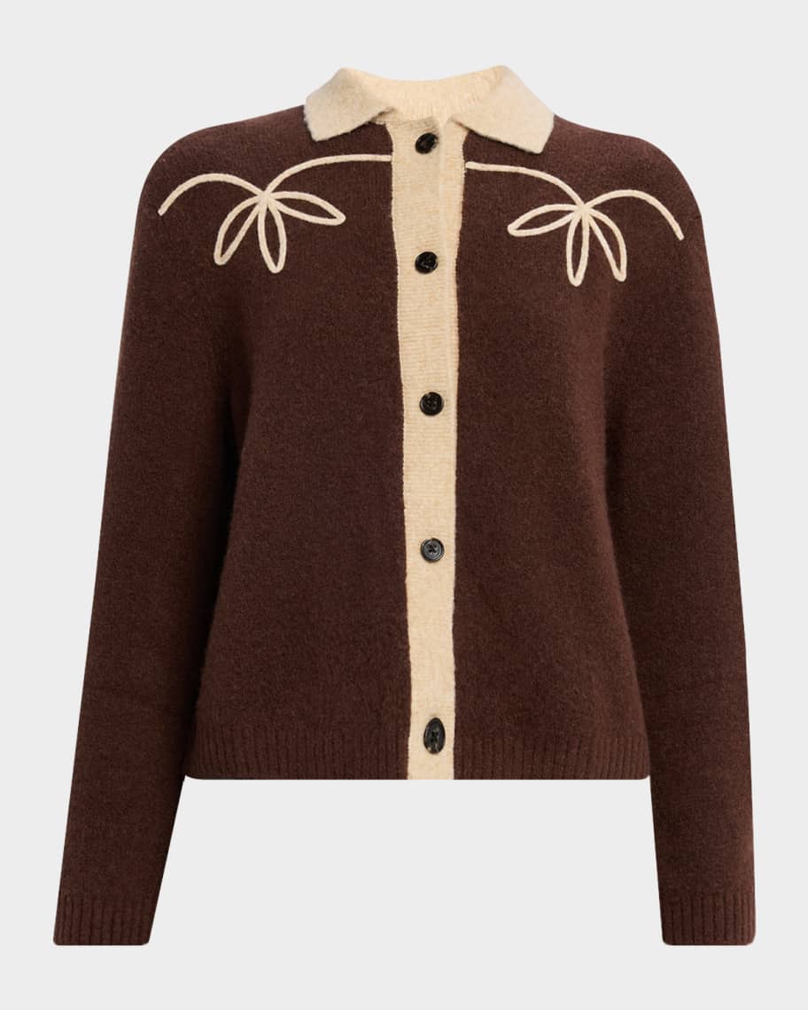 Rails Brunna Contrast Knit Cardigan | Neiman Marcus
