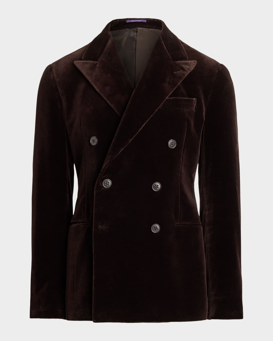 Ralph Lauren Purple Label Men's Kent Hand-Tailored Velvet Double