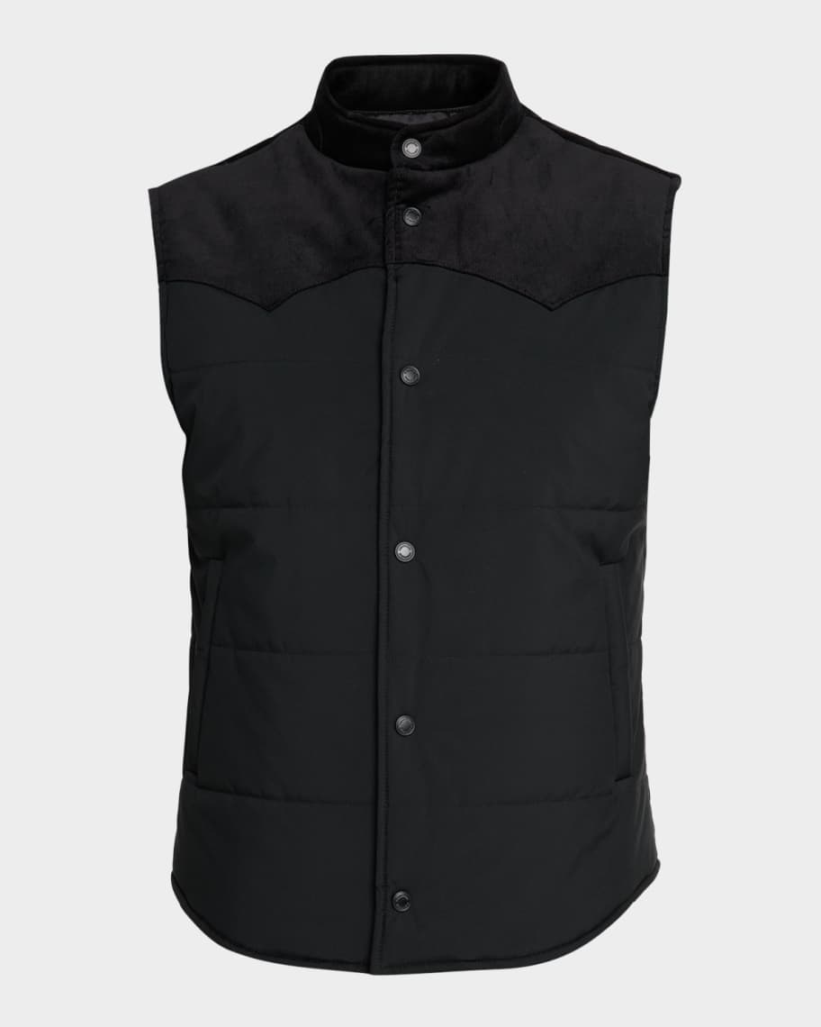 monfrere Men's Wayne Needle Corduroy Vest | Neiman Marcus