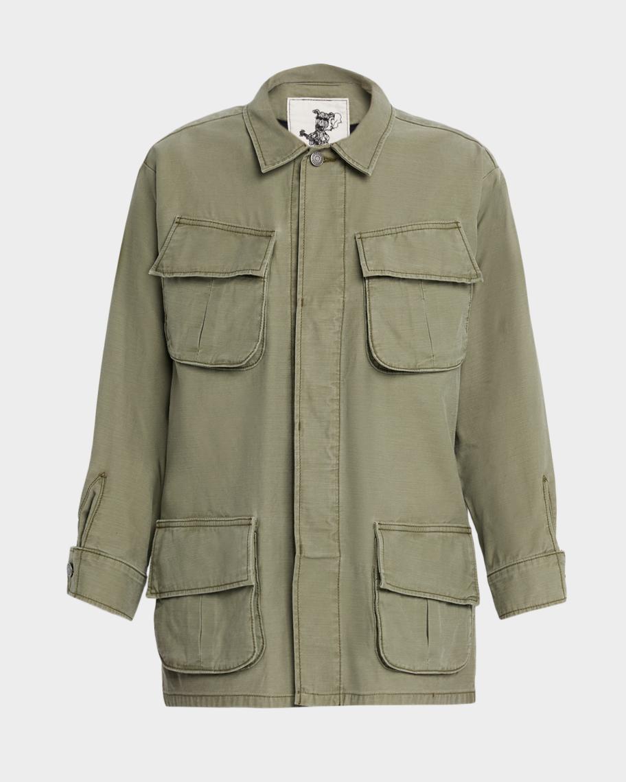 10YC Utility Jacket Lサイズ オリーブ Coût De La Liberté Savannah Utility Jacket | Neiman Marcus