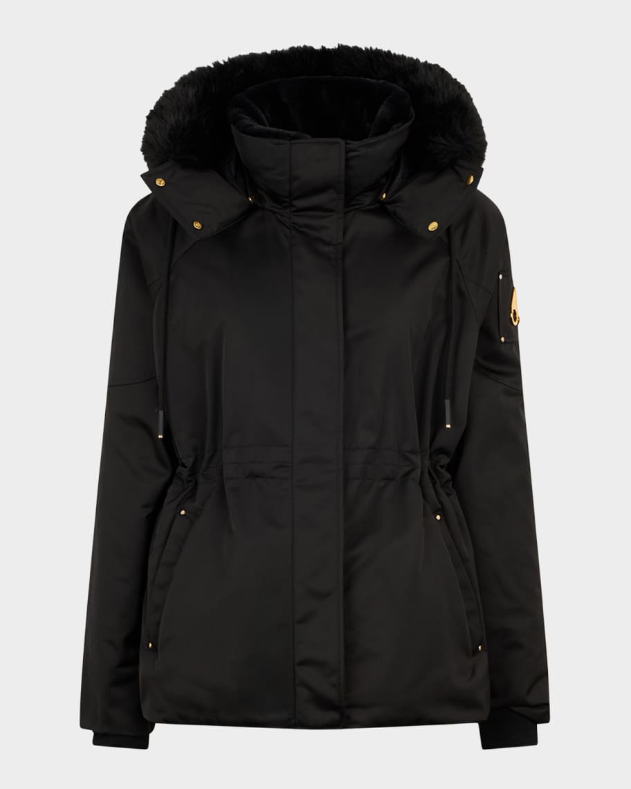 元値10万ムースナックル　Stirling Moose Knuckles Stirling Satin Parka with Removable Hood | Neiman