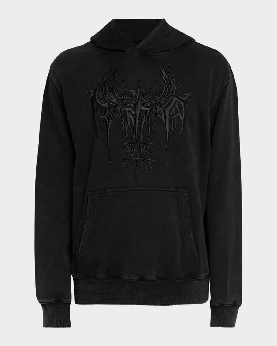 RTA Men's Jordan Cyber Sigilism Oversized Hoodie | Neiman Marcus