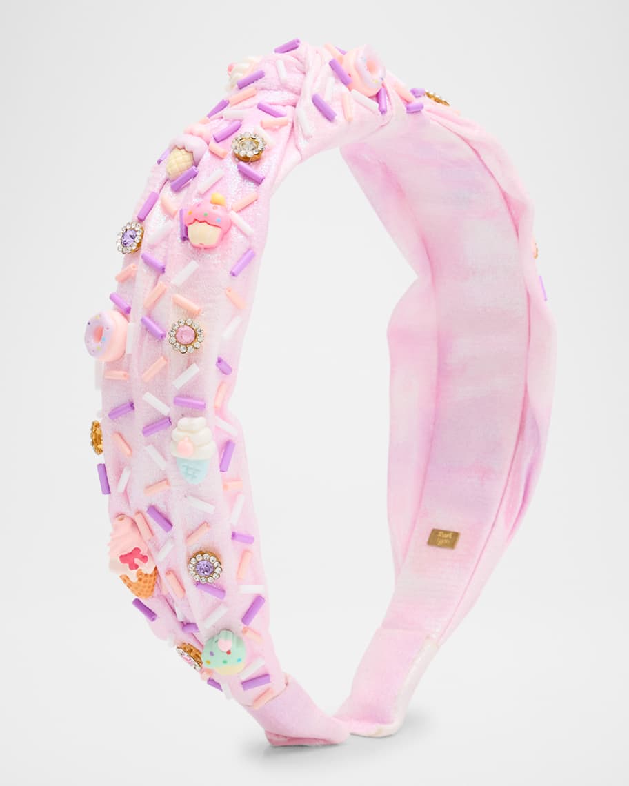 Bari Lynn Girl's Sprinkle Treat Knotted Headband