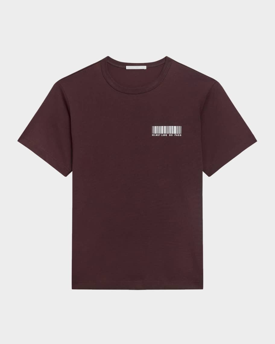 EMPORIO ARMANI レイヤードTシャツ HELMUT LANG系 Helmut Lang Men's Ski Schedule Cotton T-Shirt | Neiman Marcus