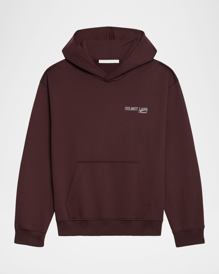 Helmut Lang Men's Skier Photo Cotton Hoodie | Neiman Marcus
