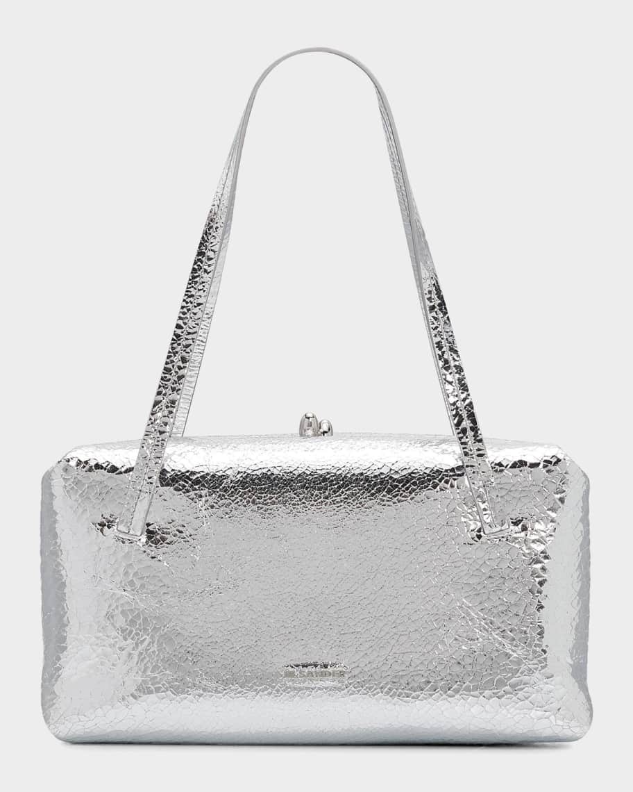 Jil Sander Goji Pillow Laminated Leather Shoulder Bag | Neiman Marcus