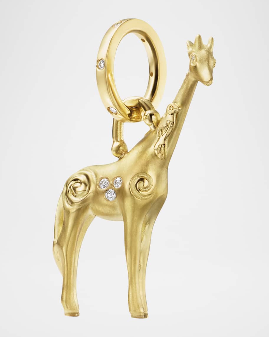 Temple St. Clair 18K Twiga Giraffe Pendant | Neiman Marcus