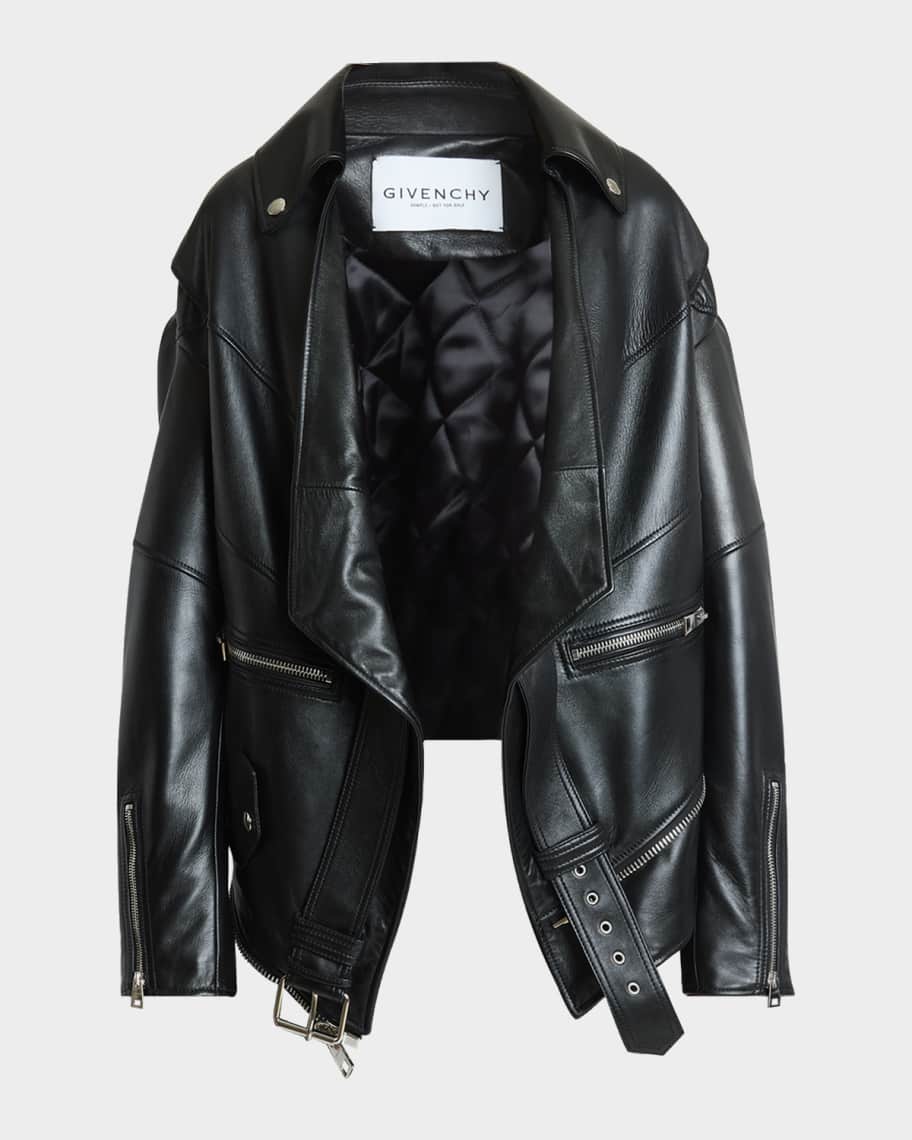 Givenchy Upside Down Leather Moto Jacket | Neiman Marcus