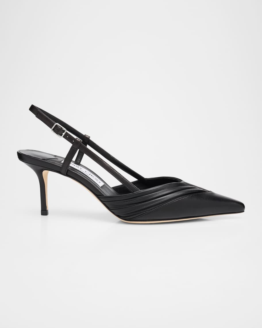 Jimmy Choo Afia 65 Leather Slingback Pumps | Neiman Marcus