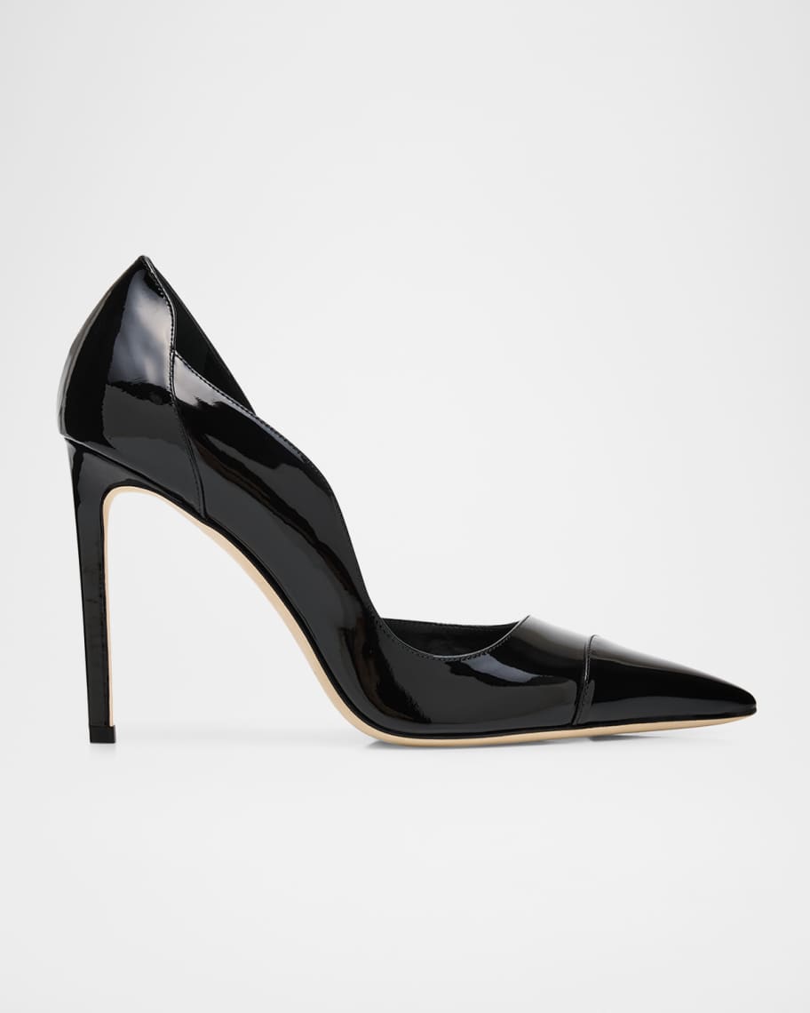 Jimmy Choo 100mm Brigitte Patent Leather d'Orsay Pumps | Neiman Marcus