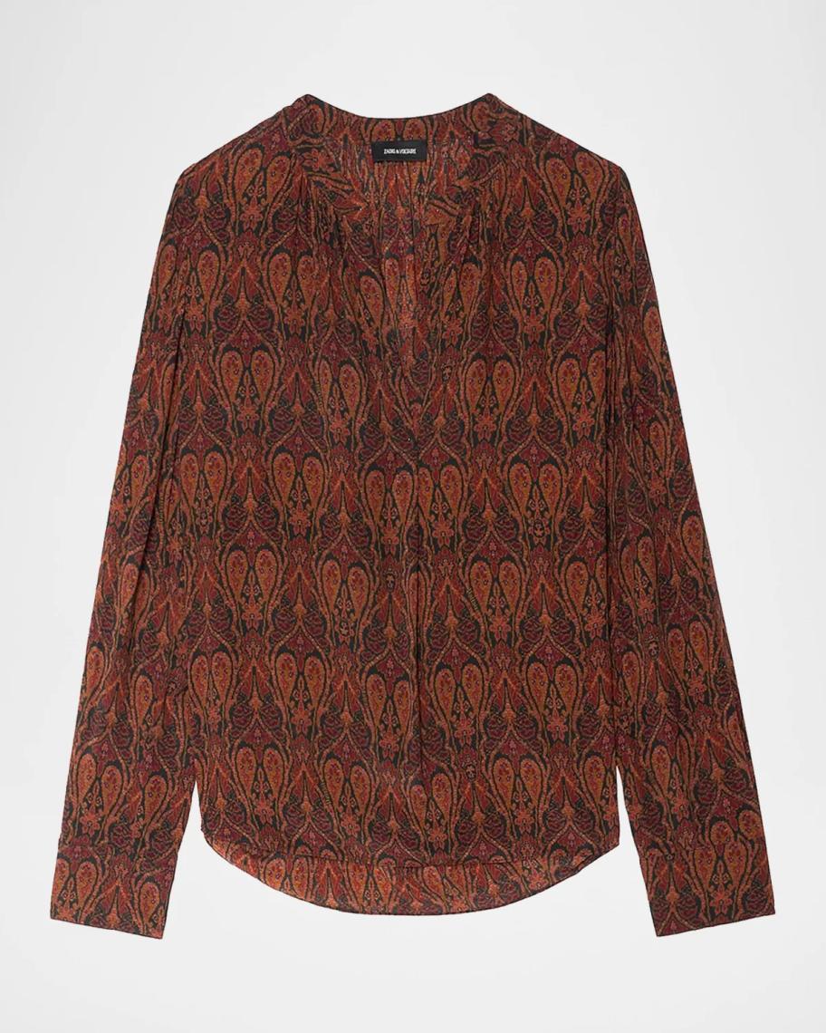 Zadig & Voltaire Tinko Paisley Top | Neiman Marcus