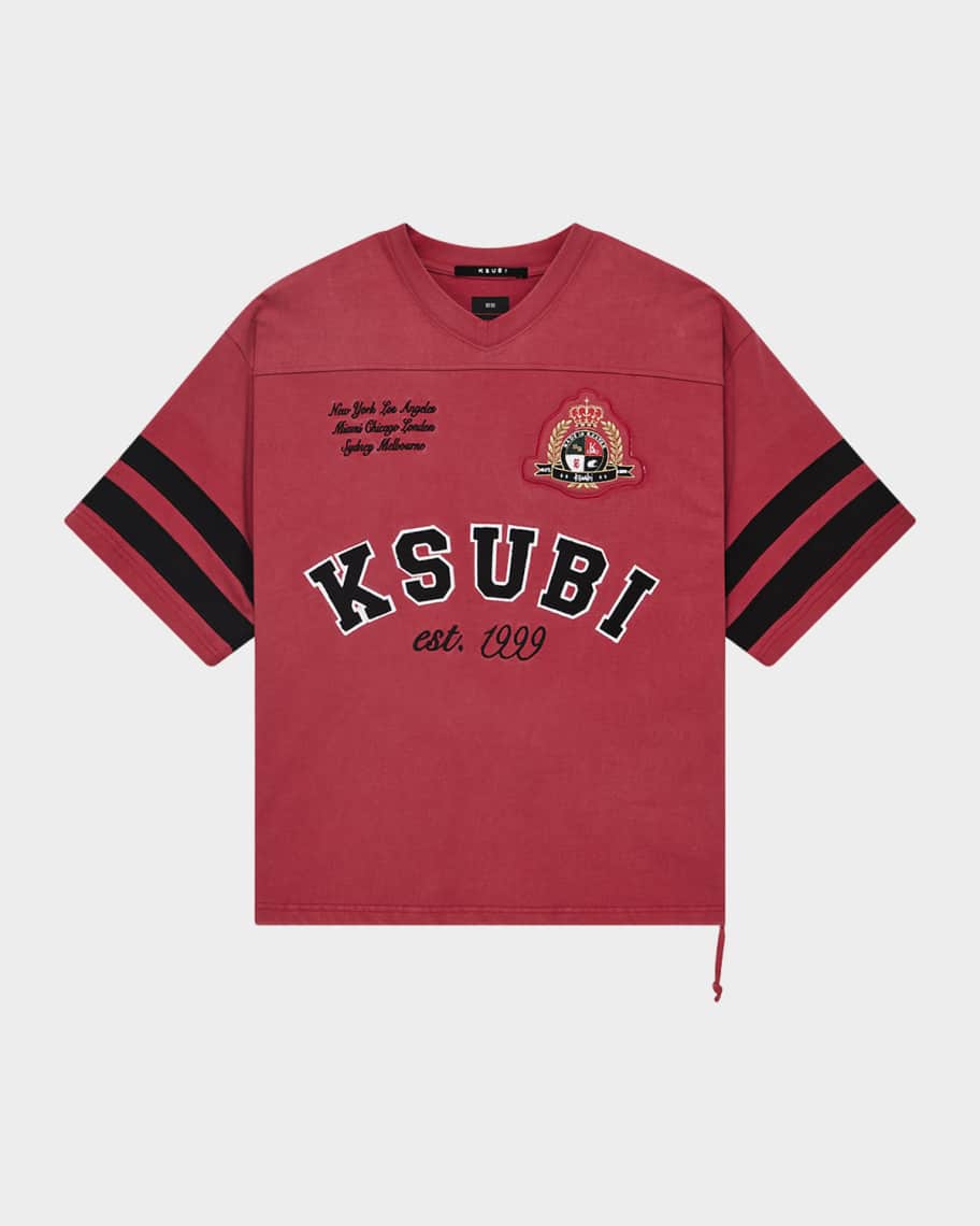Ksubi Men's Duke Jersey V-Neck T-Shirt | Neiman Marcus