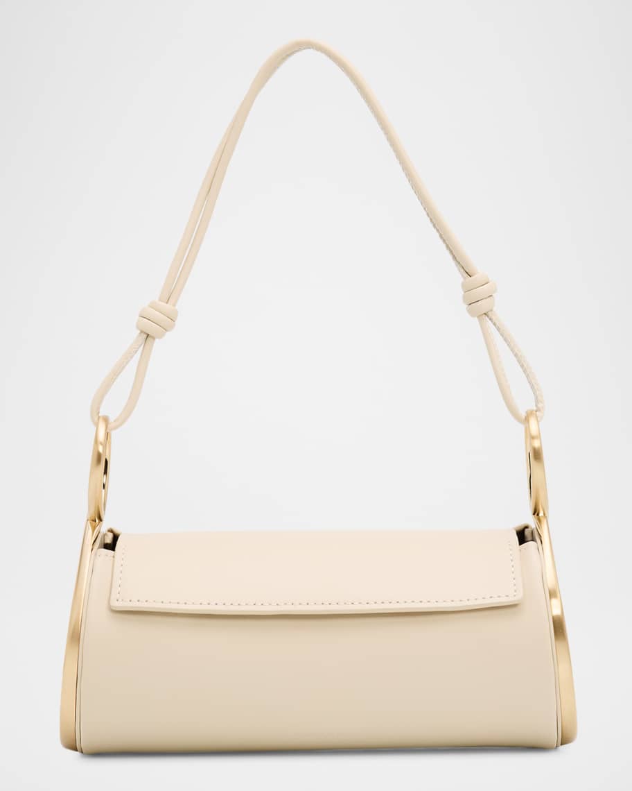 Cult Gaia Dahlia Cylindrical Leather Shoulder Bag | Neiman Marcus