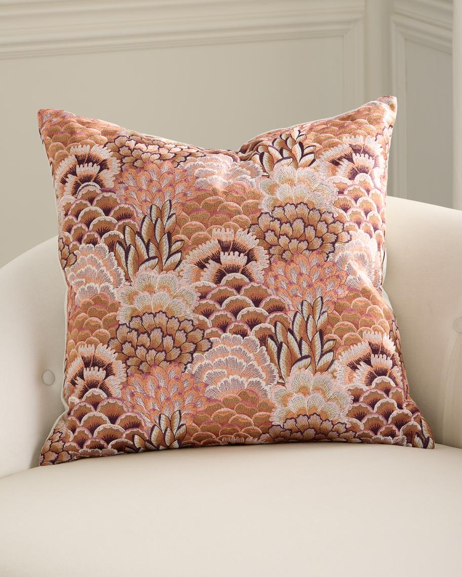 D.V. KAP Home Milla Embroidered Pillow, 24