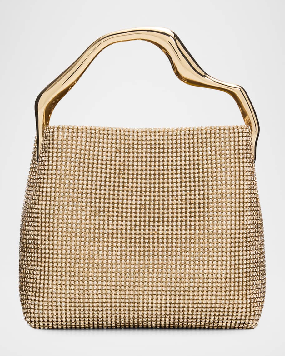 アクセサリー suetantan Cult Gaia Solene Mini Rhinestone Sculptural Top-Handle Bag