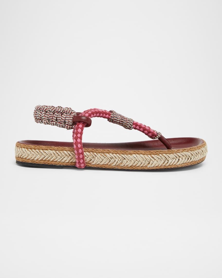 Isabel Marant Gypso Flat Rope Sandals | Neiman Marcus