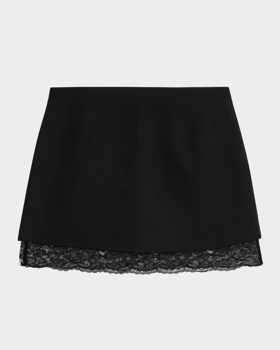Toccin Leland Lace Combo Mini Skirt Neiman Marcus — free download