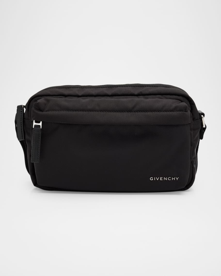 Givenchy Men's Essential U Nylon Crossbody Bag | Neiman Marcus