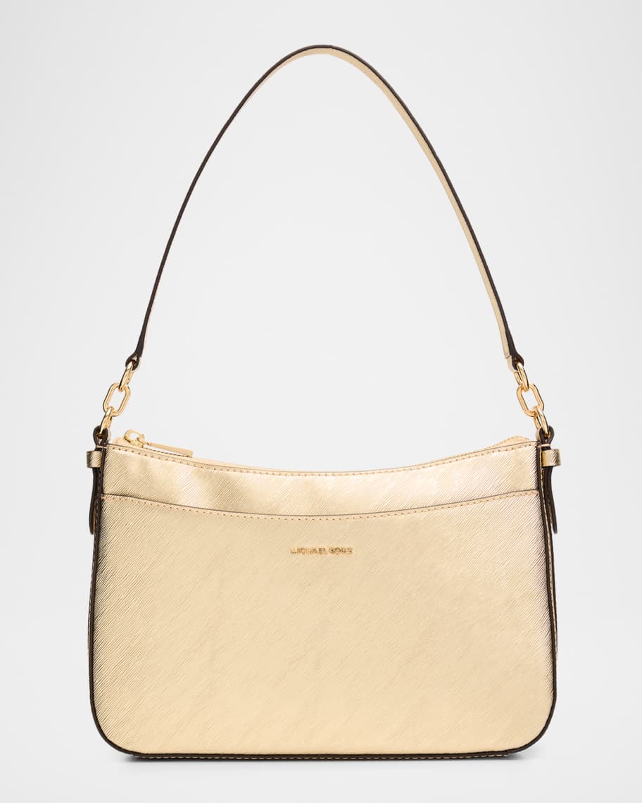 MICHAEL Michael Kors Jet Set Medium Metallic Faux Leather Shoulder