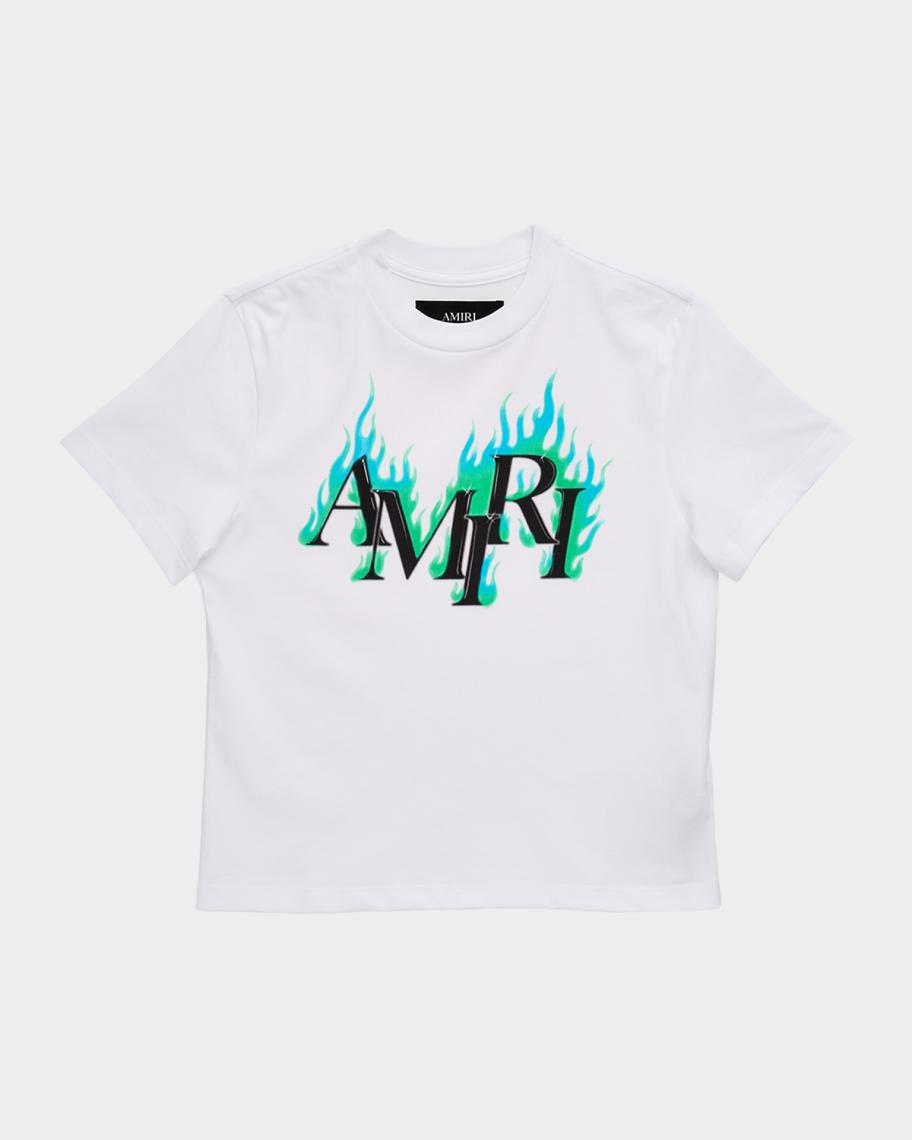 Amiri Kid's Amiri Flames Cotton T-Shirt, Size 4-12 | Neiman Marcus
