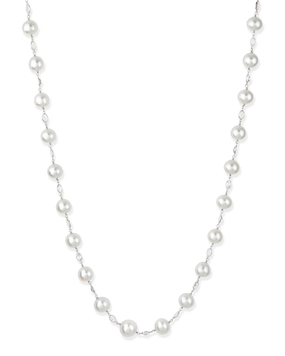 Belpearl Avenue White South Sea Pearl & Moonstone Necklace | Neiman Marcus