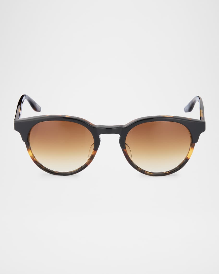 Barton Perreira Beckford 49mm Round Acetate Sunglasses | Neiman Marcus