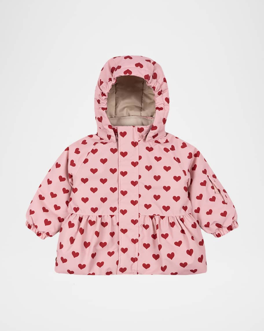 konges sloejd スキーウェア　チェリー Konges Slojd Girl's Mismou Cherry-Print Hooded Ski Jacket, Size
