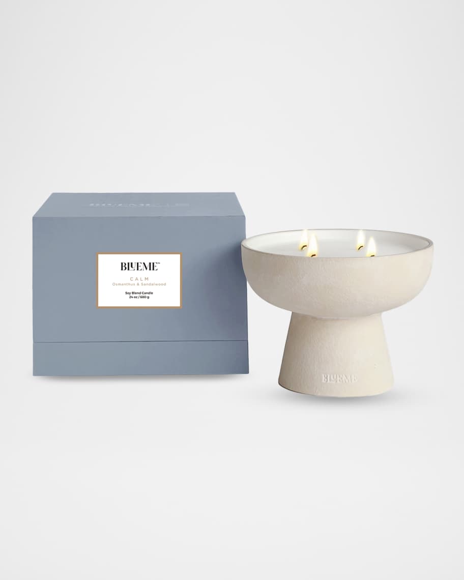 Blueme Calm Large Candle - Osmanthus & Sandalwood | Neiman Marcus