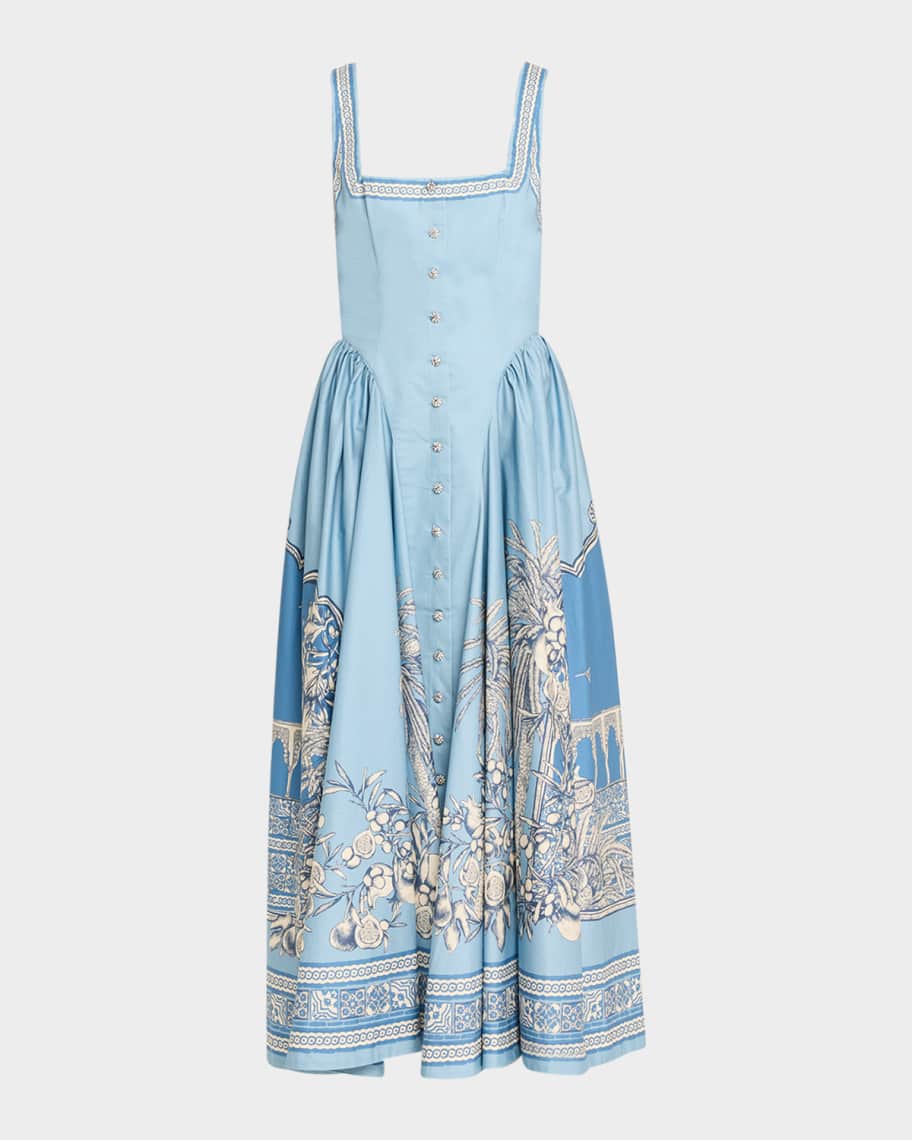 ALEMAIS Villa Romantica Midi Dress